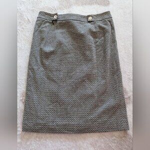 TEENFLO Neutrals  Textured Pencil Skirt EUC size 8